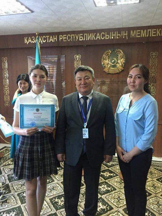 По области 1 место
