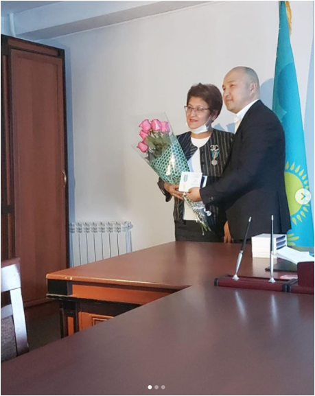 Қазақстан Республикасы Президентінің 2021 жылғы 2 желтоқсандағы Жарлығы бойынша директордың оқу-ісі жөніндегі орынбасары Есимова Бибигул Алтынбековна “Қазақстан Республикасы Тәуелсіздігіне 30 жыл” мерекелік медалімен марапатталды