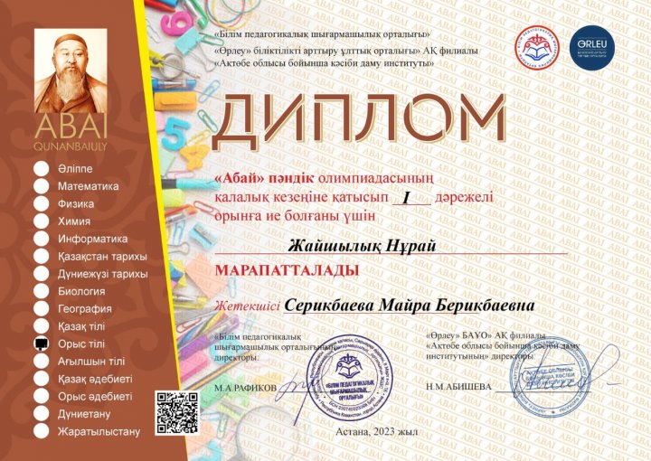 Жетістіктер